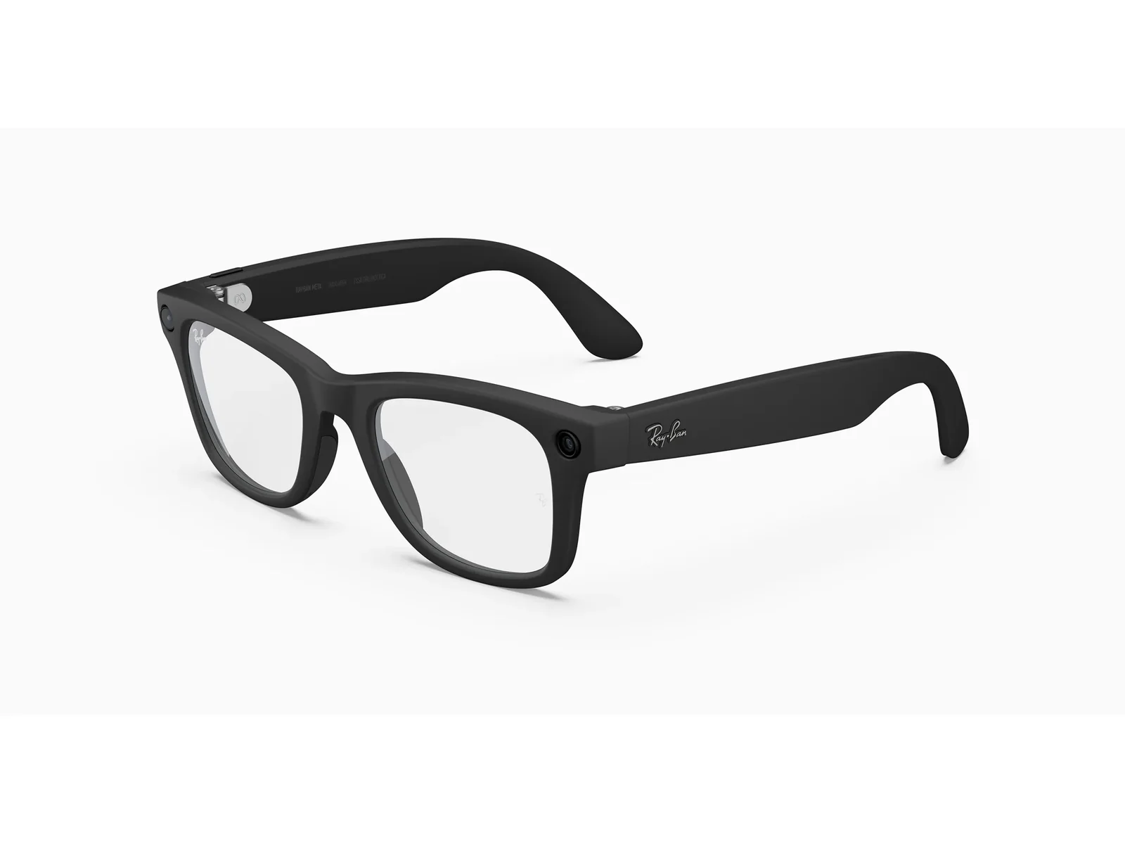 Ray-Ban Meta Wayfarer (Gen 2) Large — Matte Black, Clear