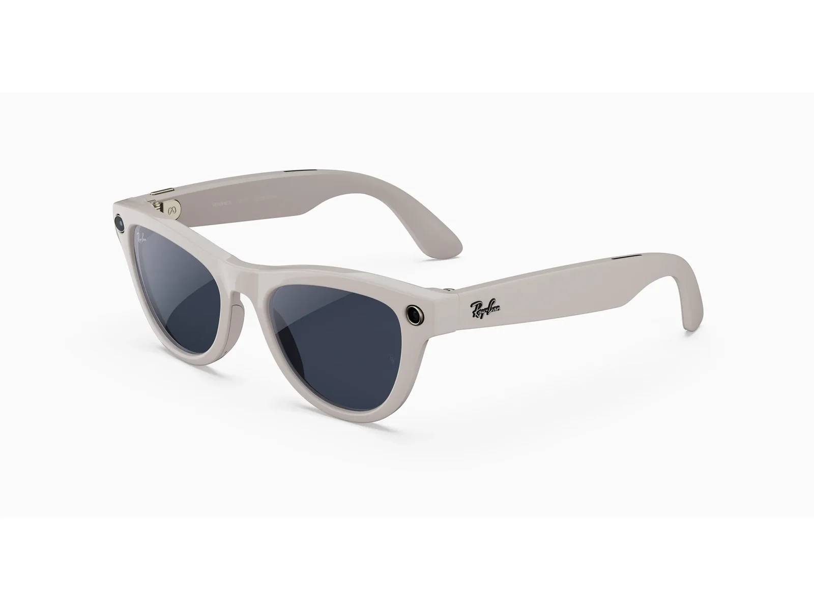 Ray-Ban Meta Skyler (Gen 2) Large — Shiny Chalky Grey, Transitions Sapphire