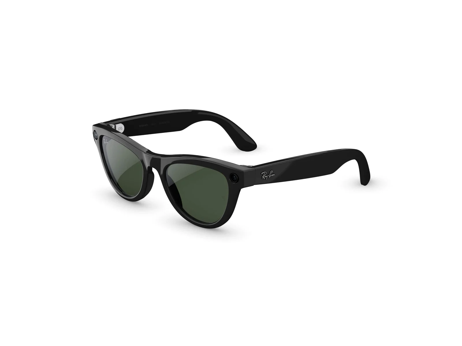 Ray-Ban Meta Skyler — Shiny Black, Transitions Graphite Green