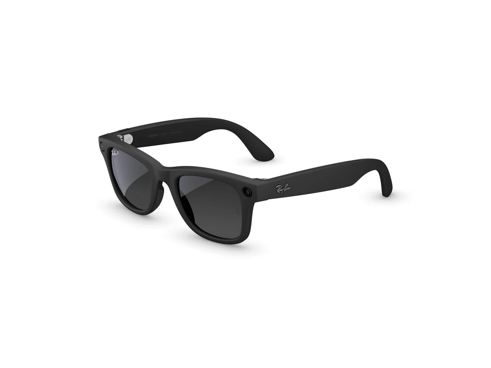 Ray-Ban Meta Wayfarer Large — Matte Black, Polarized Gradient Graphite