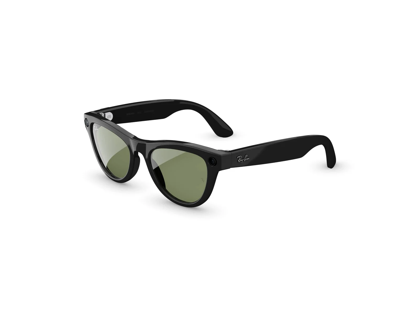 Ray-Ban Meta Skyler — Shiny Black, G-15 Green