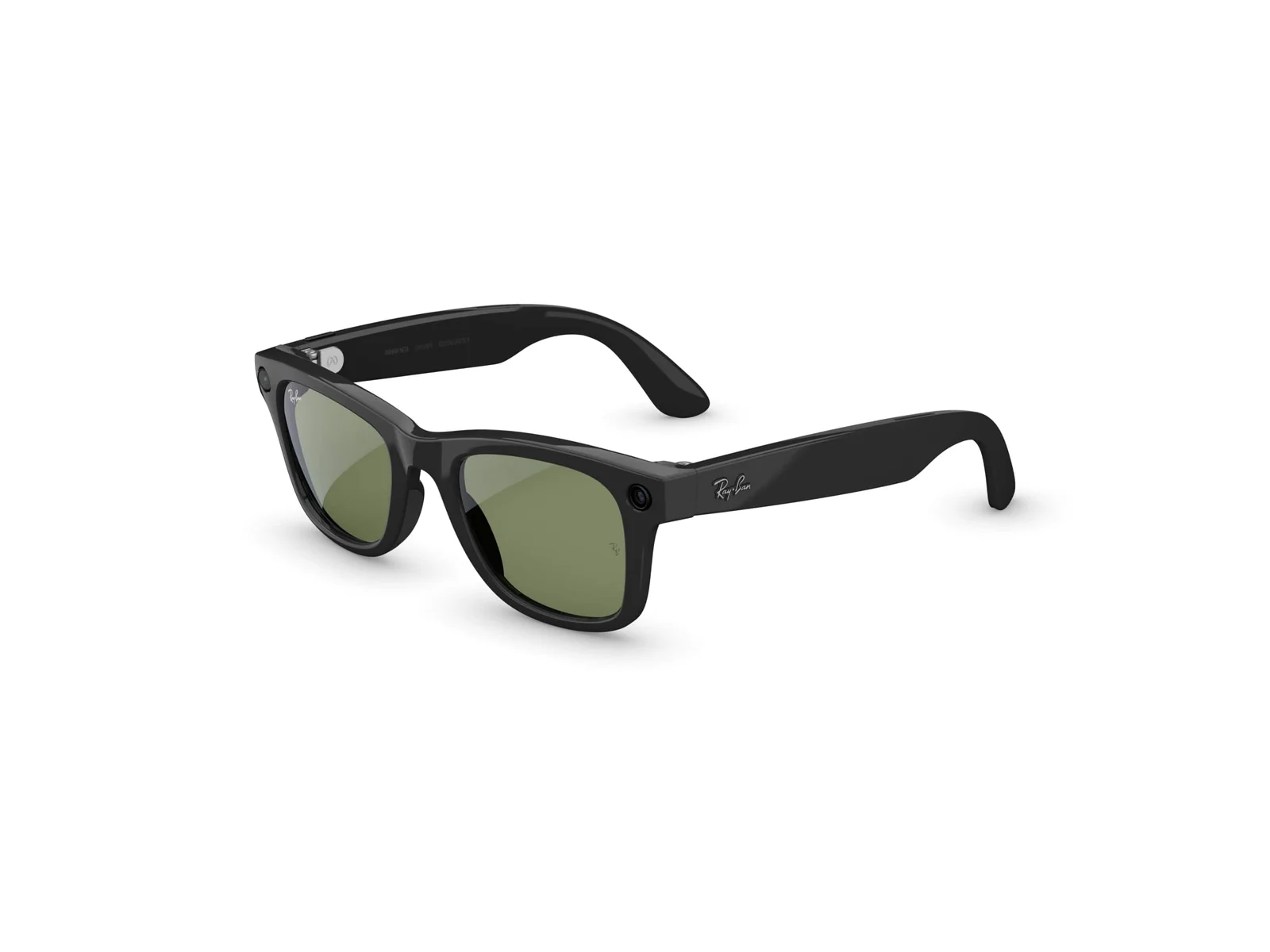 Ray-Ban Meta Wayfarer — Shiny Black, G-15 Green