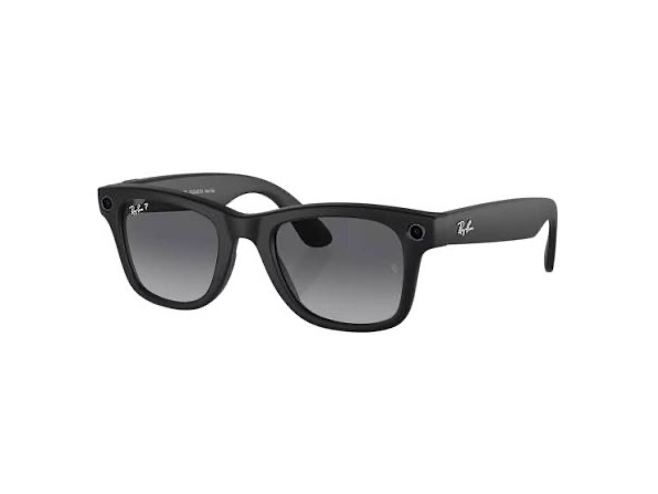 Ray-Ban Meta Wayfarer (Gen 1) Large — Matte Black, Polarized Gradient Graphite