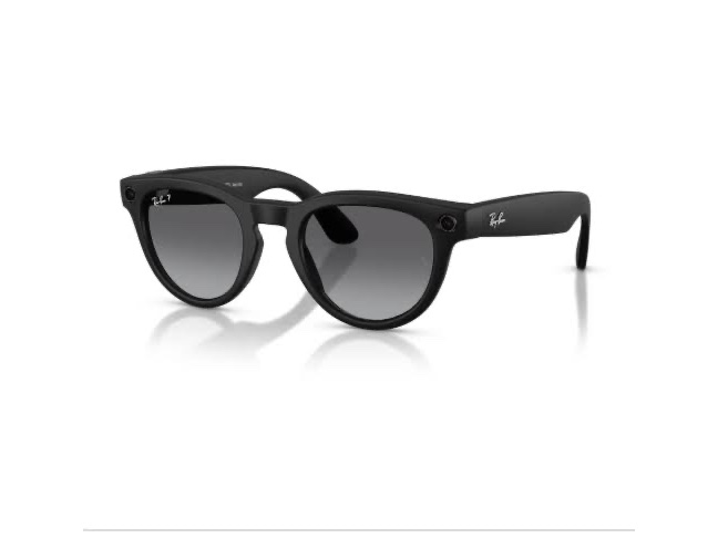 Ray-Ban Meta Headliner — Matte Black, Charcoal Black
