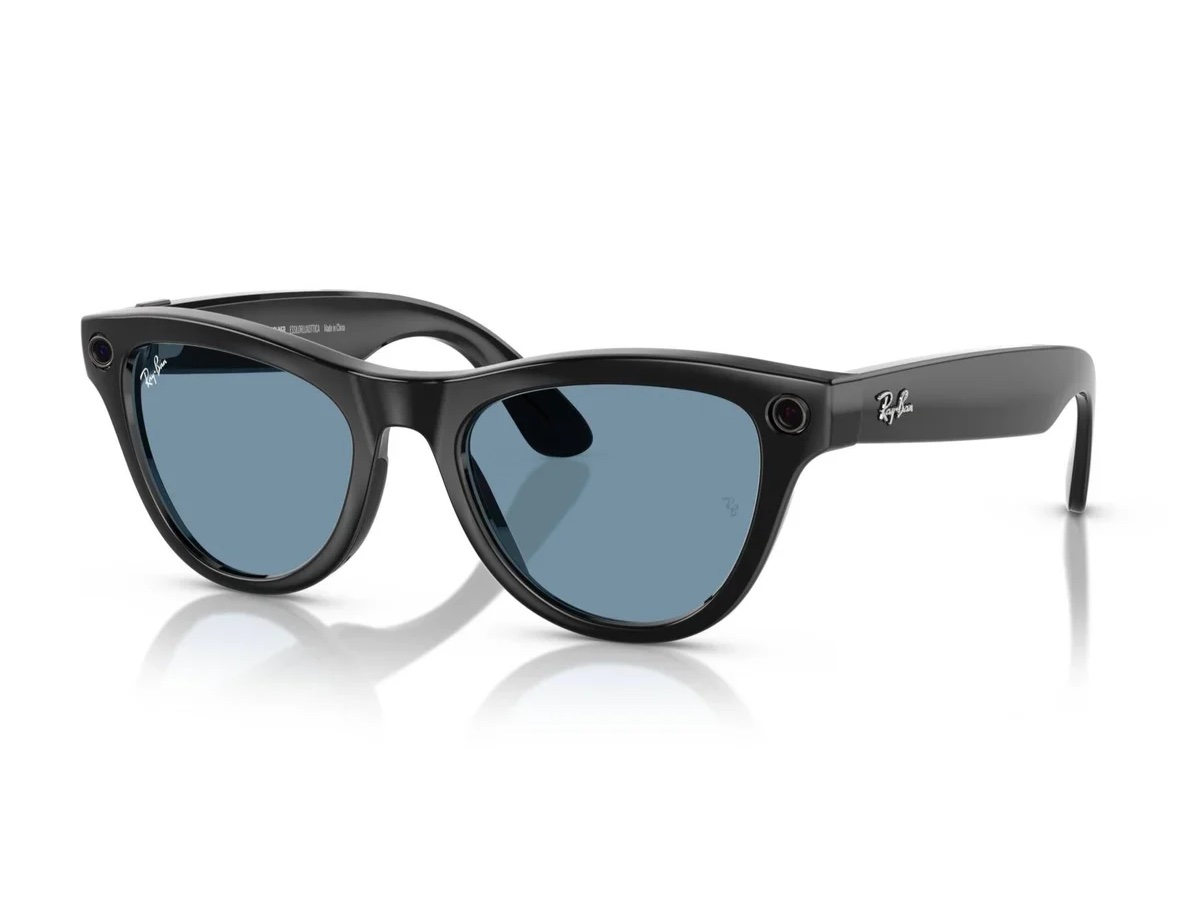 Ray-Ban Meta Skyler — Shiny Black, Clear/Cerulean Blue Transitions