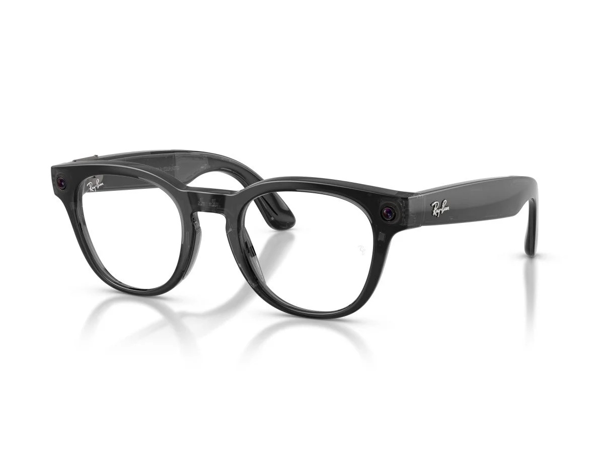 Meta Scriber — Shiny Transparent Black, Demo Lens