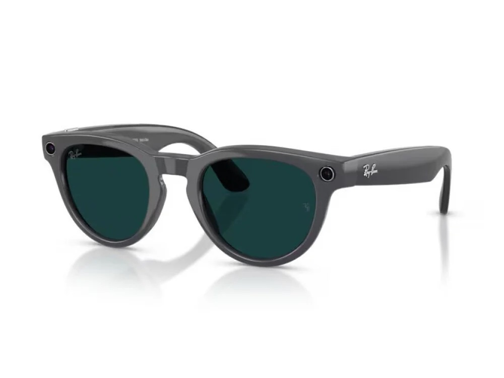 Ray-Ban Meta Headliner — Shiny Asteroid Grey, Transitions Emerald