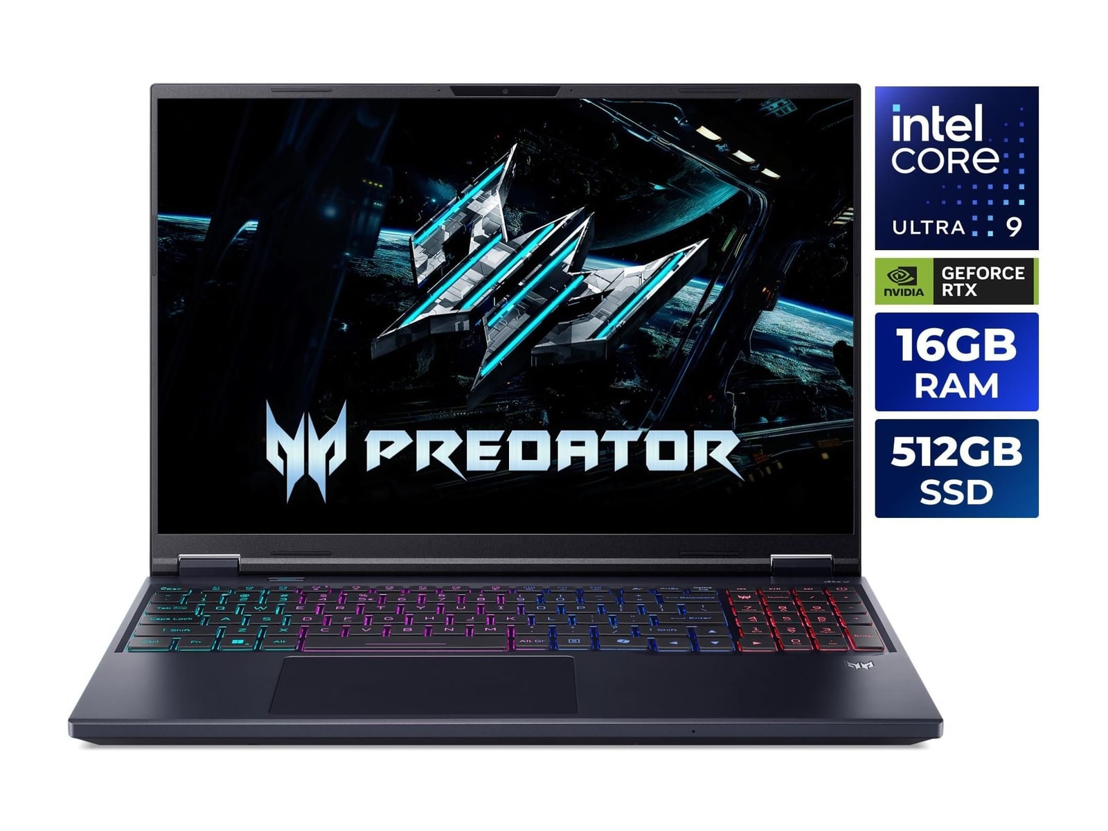 Acer - Predator Helios Neo 16 AI PHN16-I71-905P 16" - Intel Core Ultra 9 290HX Plus chip - 16GB Memory - 512GB SSD - Abyssal Black
