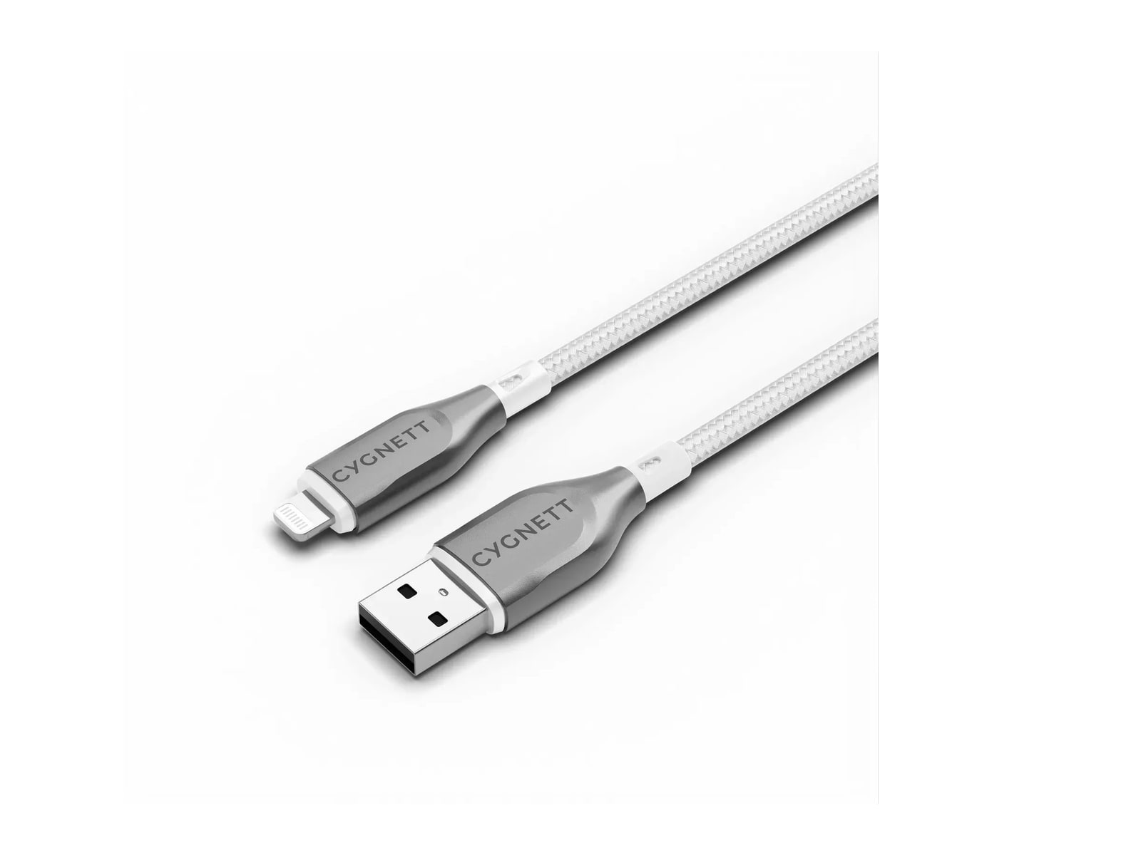 Cygnett - Armoured Lightning to USB-A Cable - 3M - White Charging Cables
