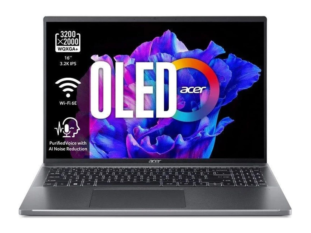 Acer - Swift SFG16-71-72JL 16" - Intel Core i7-1355U chip - 16GB Memory - 512GB SSD - Gray
