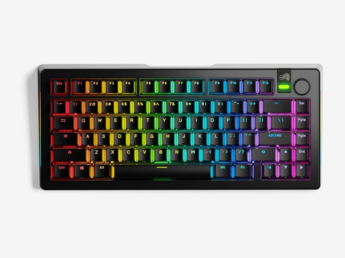 Glorious - GMMK 3 PRO Prebuilt 75% Wireless Keyboards - Black