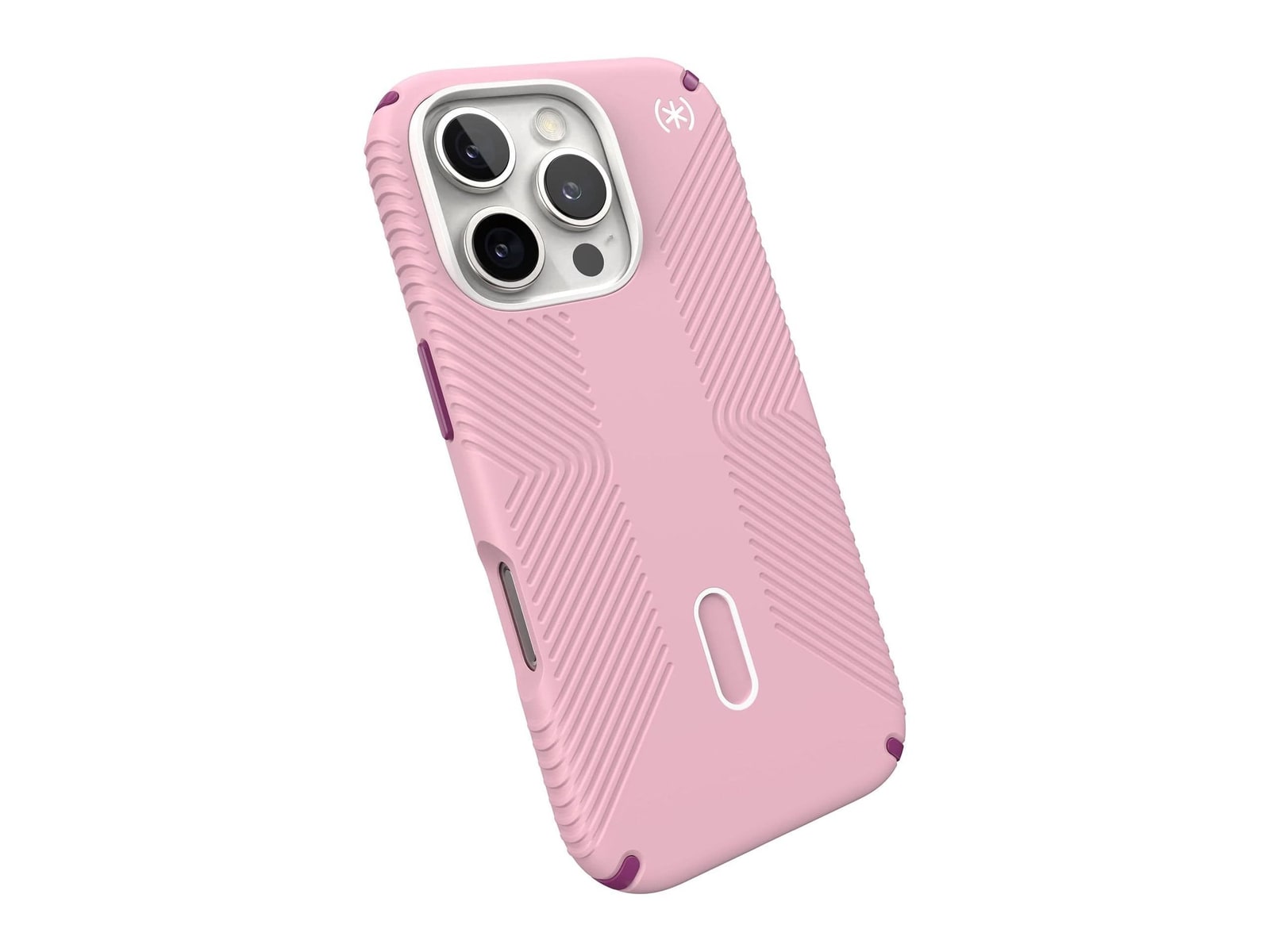 Speck - Presidio2 Grip MagSafe with ClickLock - iPhone 16 Pro - Wednesday Pink/Boysenberry Purple