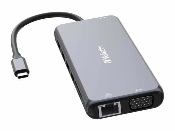 Verbatim - USB-C Pro Multiport Hub CMH-14 USB Hubs - Gray