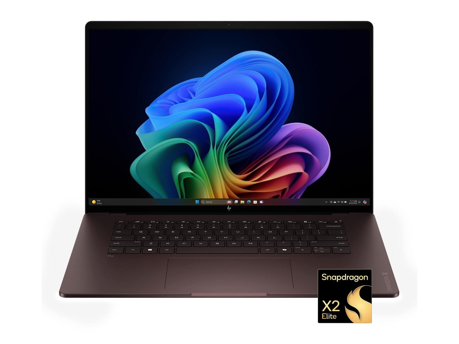 HP - OmniBook X 16-CP1013DX 16" - Snapdragon X2 Elite X2E-84-100 chip - 24GB Memory - 512GB SSD - Deep Espresso