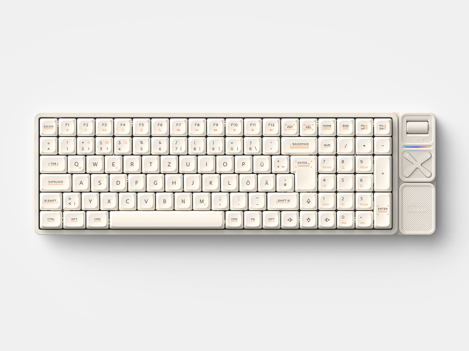 IQUNIX - Magi96 Pro ISO DE Wireless Keyboards - Ochre White