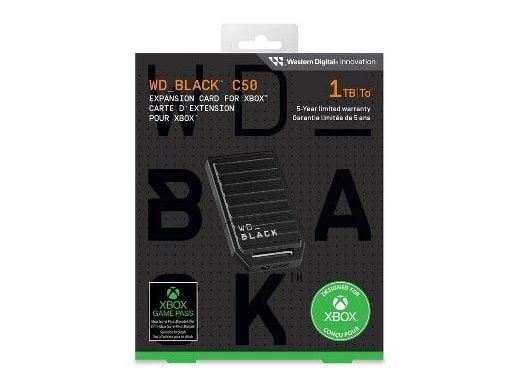 Western Digital - WD_BLACK C50 Storage Expansion Card for Xbox 1TB Storage Drives - Xbox Series X|S expansion slot