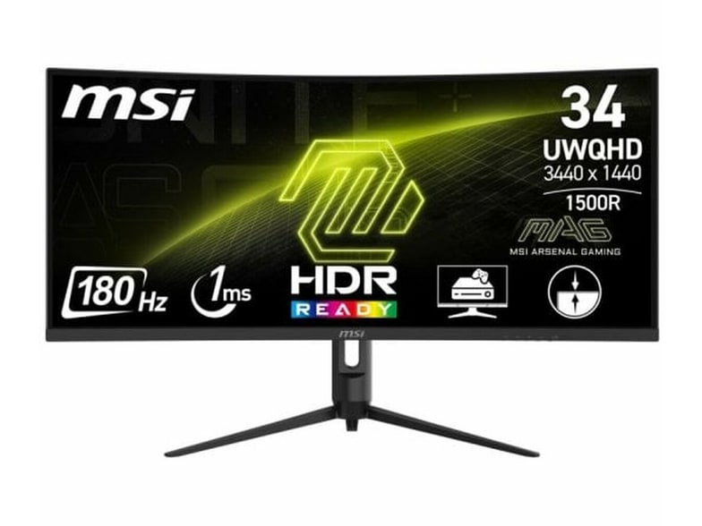 MSI - 34" MAG 342CQR E2 UWQHD 180Hz Ultrawide Monitors