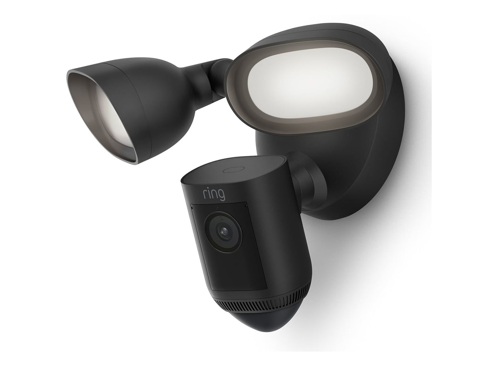 Ring - Floodlight Cam Wired Pro Security Camera Black Security Cameras