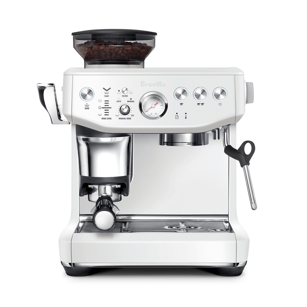 Breville - Barista Express Impress Espresso Machine - Sea Salt