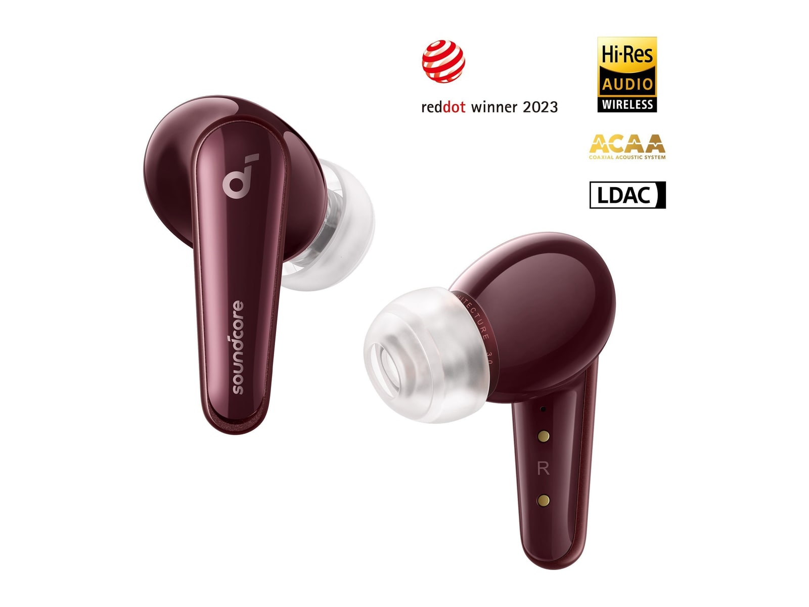 Soundcore - Liberty 4 Bluetooth True Wireless Earbuds - Nova Red