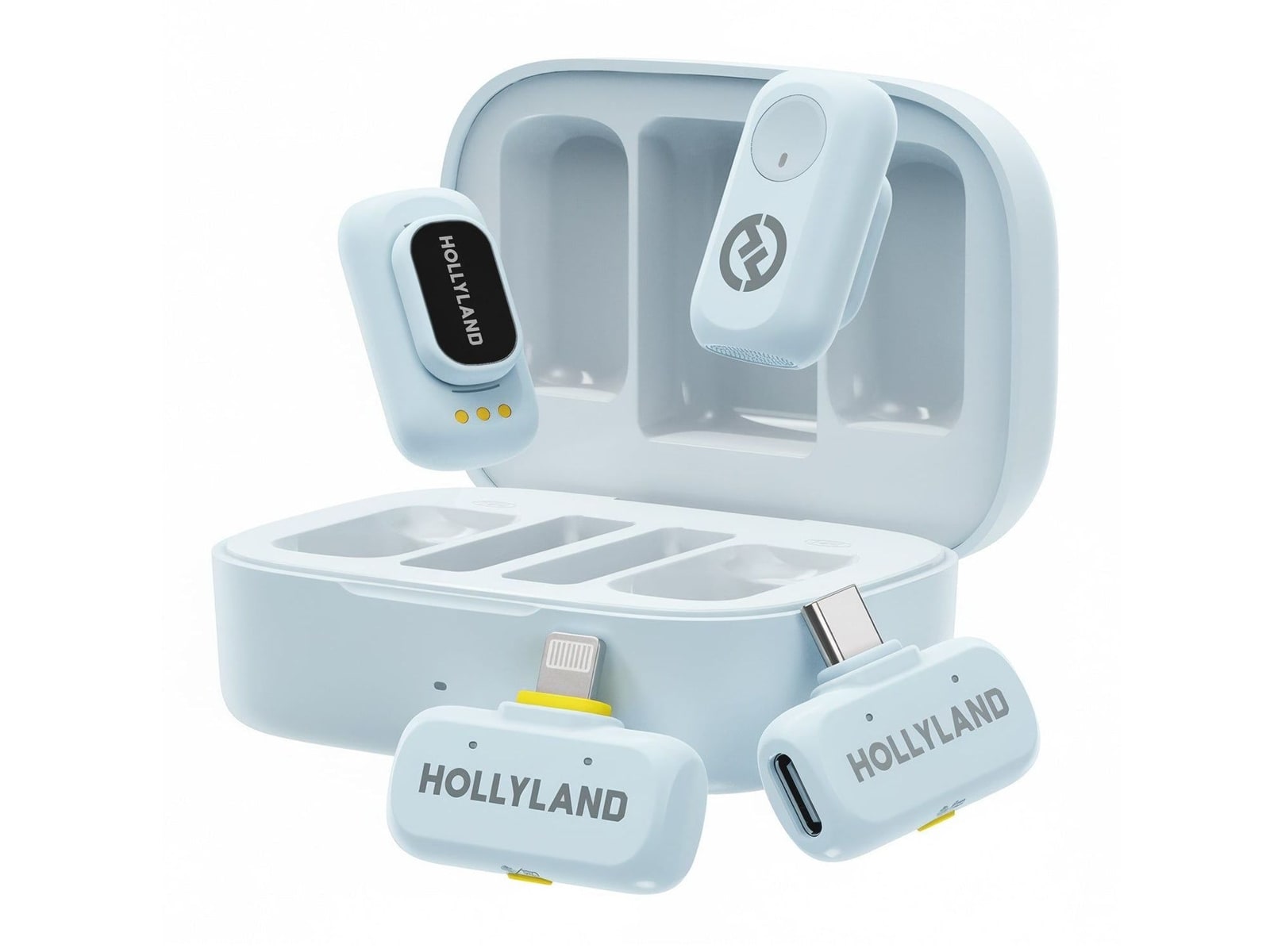 Hollyland - LARK A1 Combo Wireless Microphones - Sky Blue