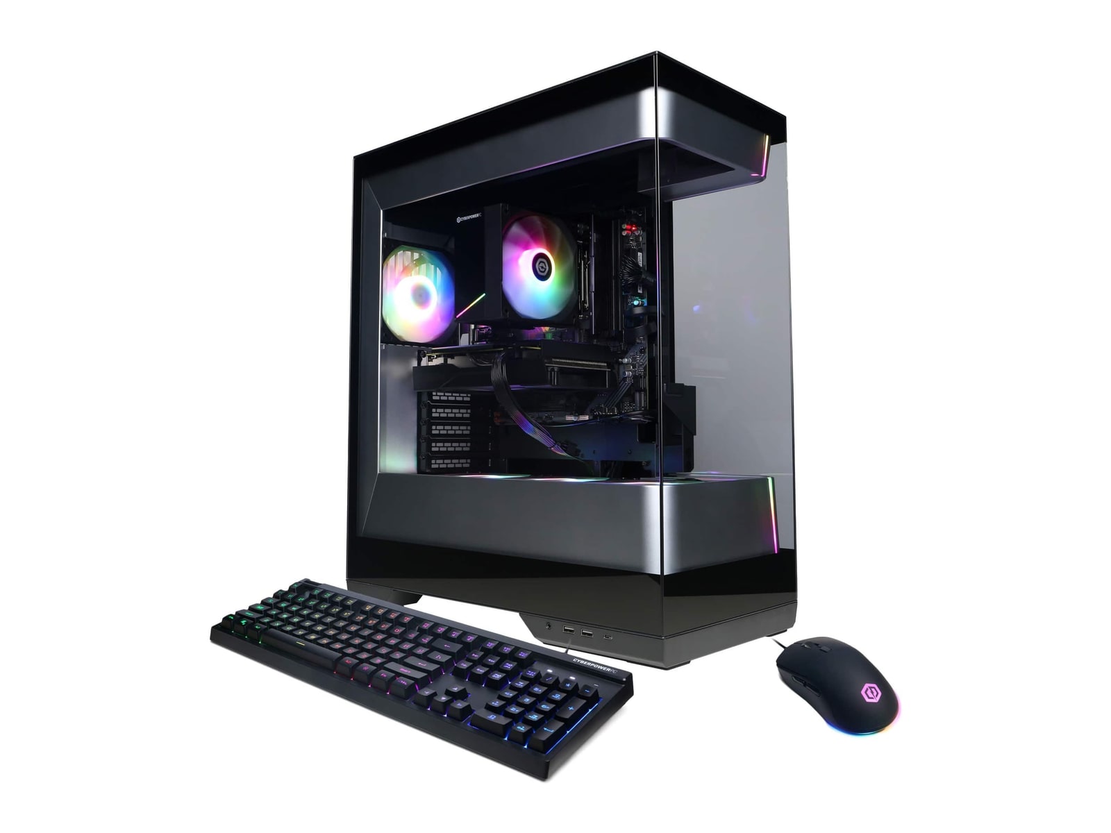 CyberPowerPC - GMA6000BSTV6 - AMD Ryzen 7 8700F chip - 16GB Memory - 1TB SSD - Black