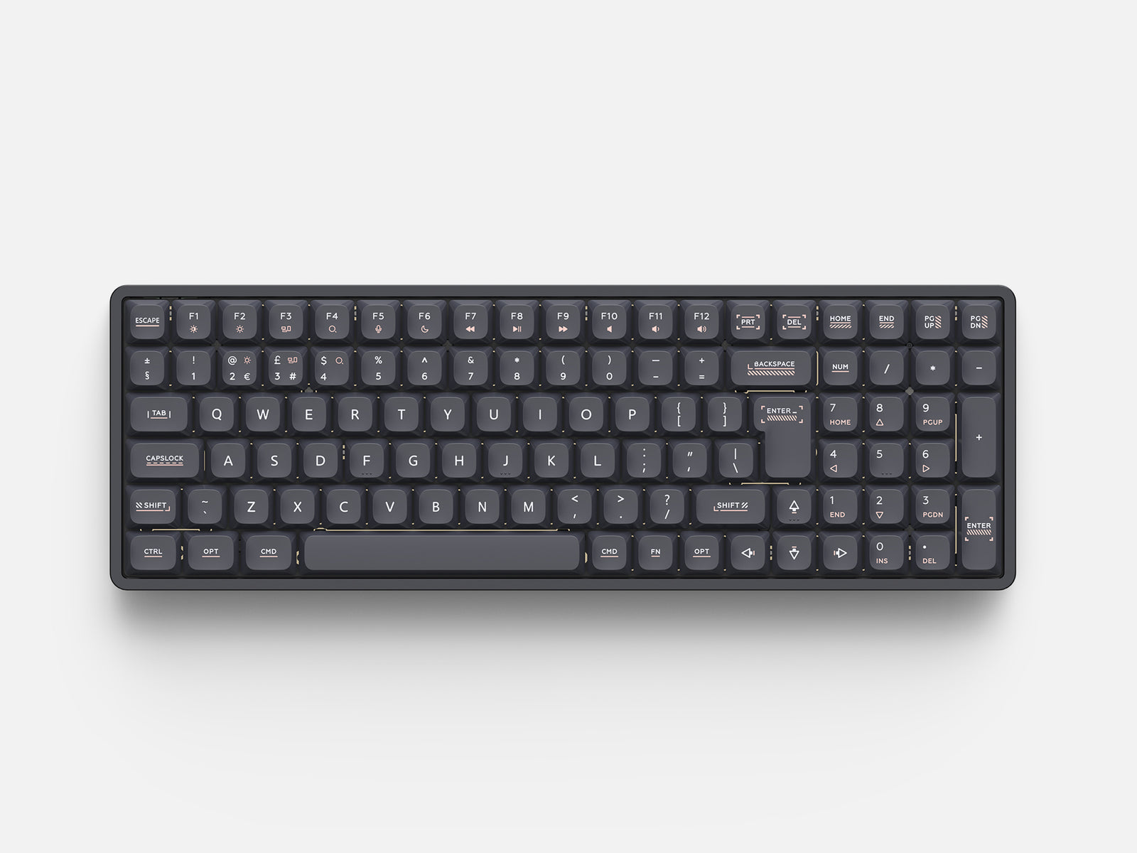 IQUNIX - Magi96 ISO UK Wireless Keyboards - Shadow Black