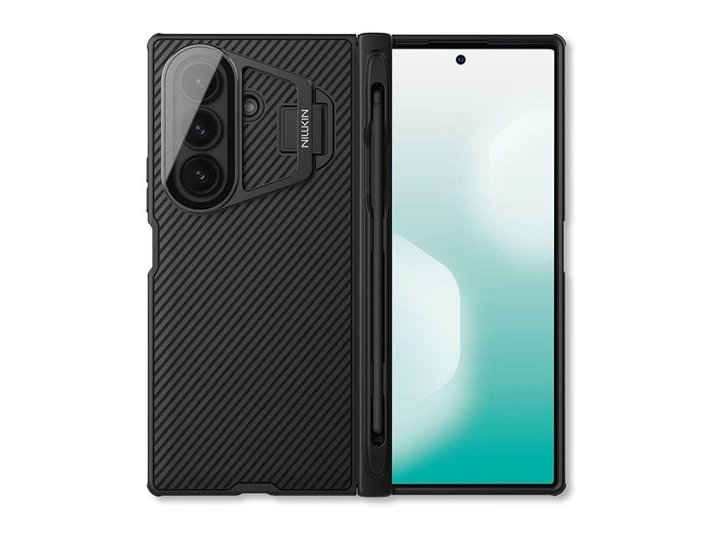 Nillkin - CamShield CamProp Case with Stylus Pen & Transparent Camera Cover - Galaxy Z Fold 7 - Black