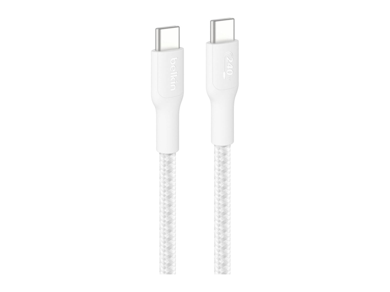 Belkin - BoostCharge Pro USB-C Data Transfer Cable - 9.84 ft USB-C Data Transfer Cable - White Charging Cables