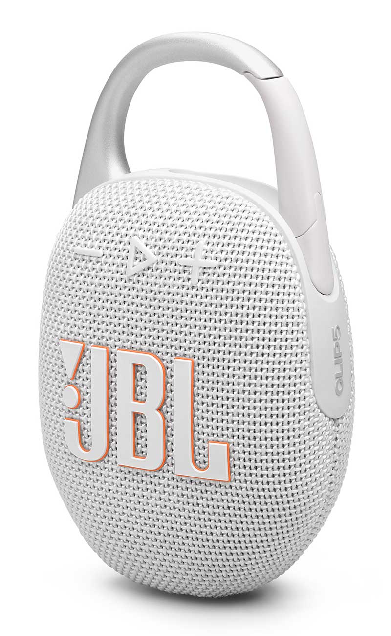 JBL - Clip 5 Bluetooth 5.3 Portable Speakers - White