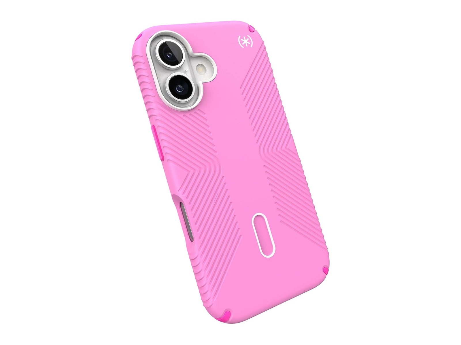 Speck - Presidio2 Grip MagSafe with ClickLock - iPhone 16 - True Pink/Shocking Pink