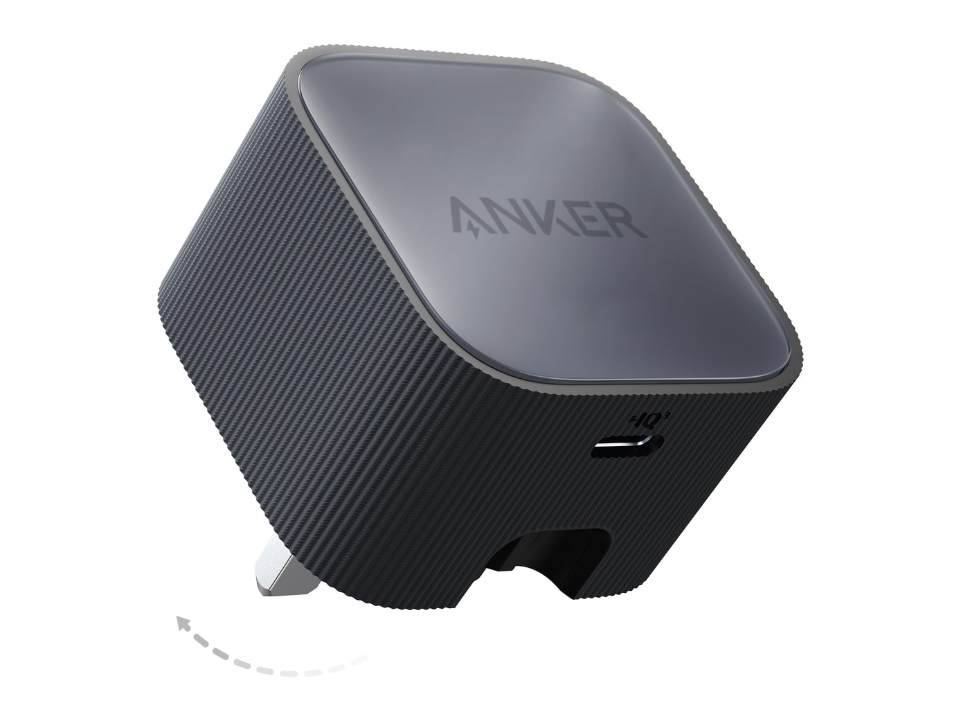 Anker - Nano USB-C Wall Charger (30W) Black Stone Wall Chargers