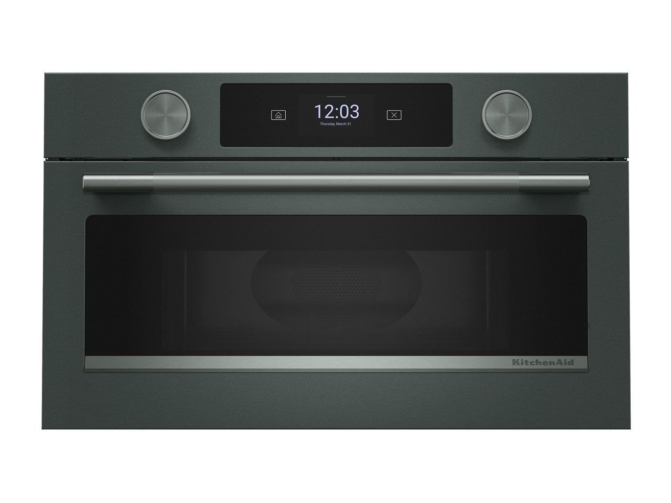 KitchenAid - 1.4 Cu. Ft. Built In Microwave Oven with Air Fry 30-Inch Wide Juniper Microwaves