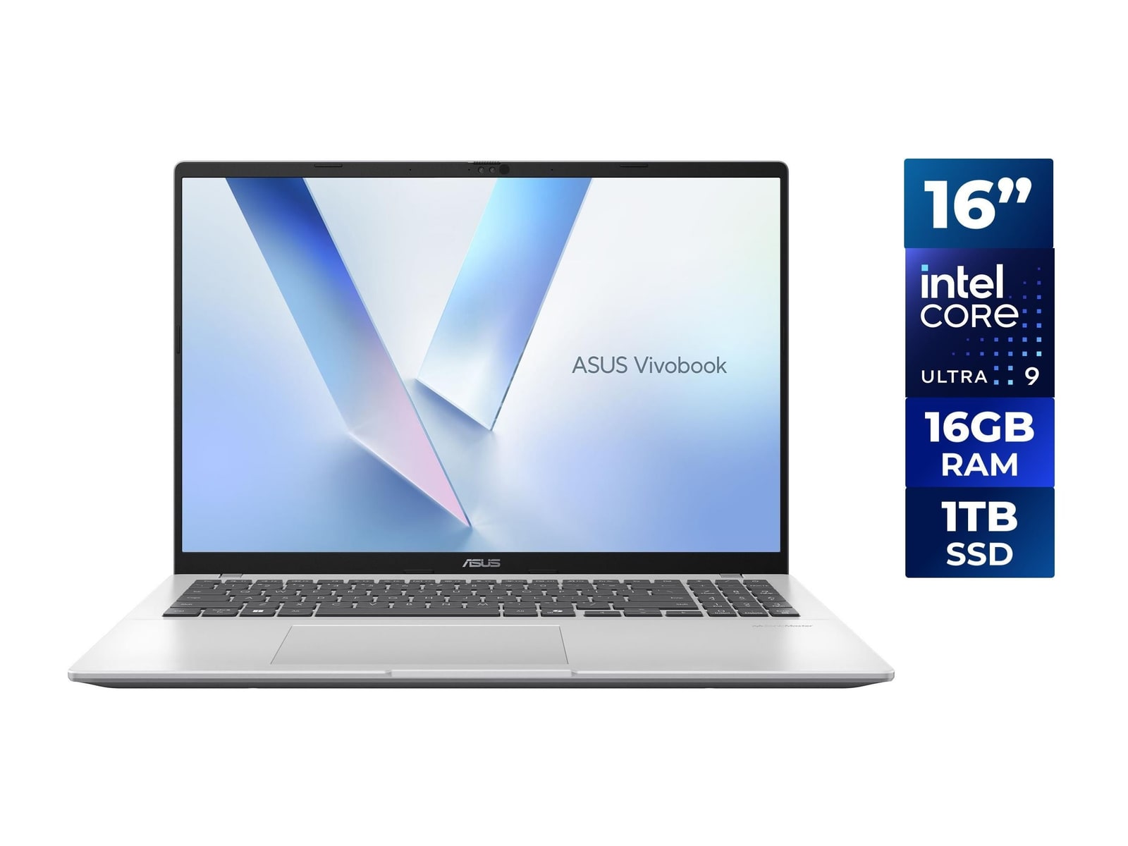 ASUS - Vivobook F1607CA-NS96 16" - Intel Core Ultra 9 285H chip - 16GB Memory - 1TB SSD - Cool Silver