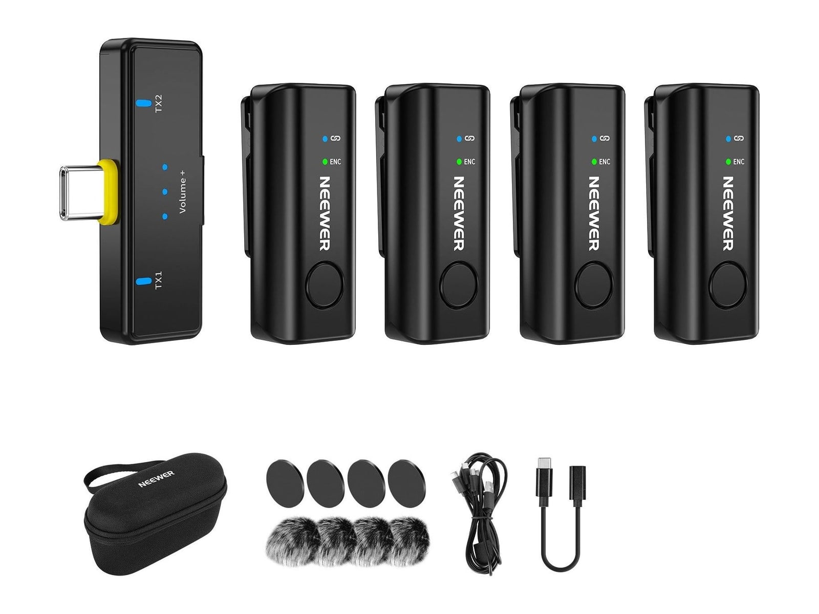 Neewer - KM23C Wireless Lavalier Microphone System Microphones