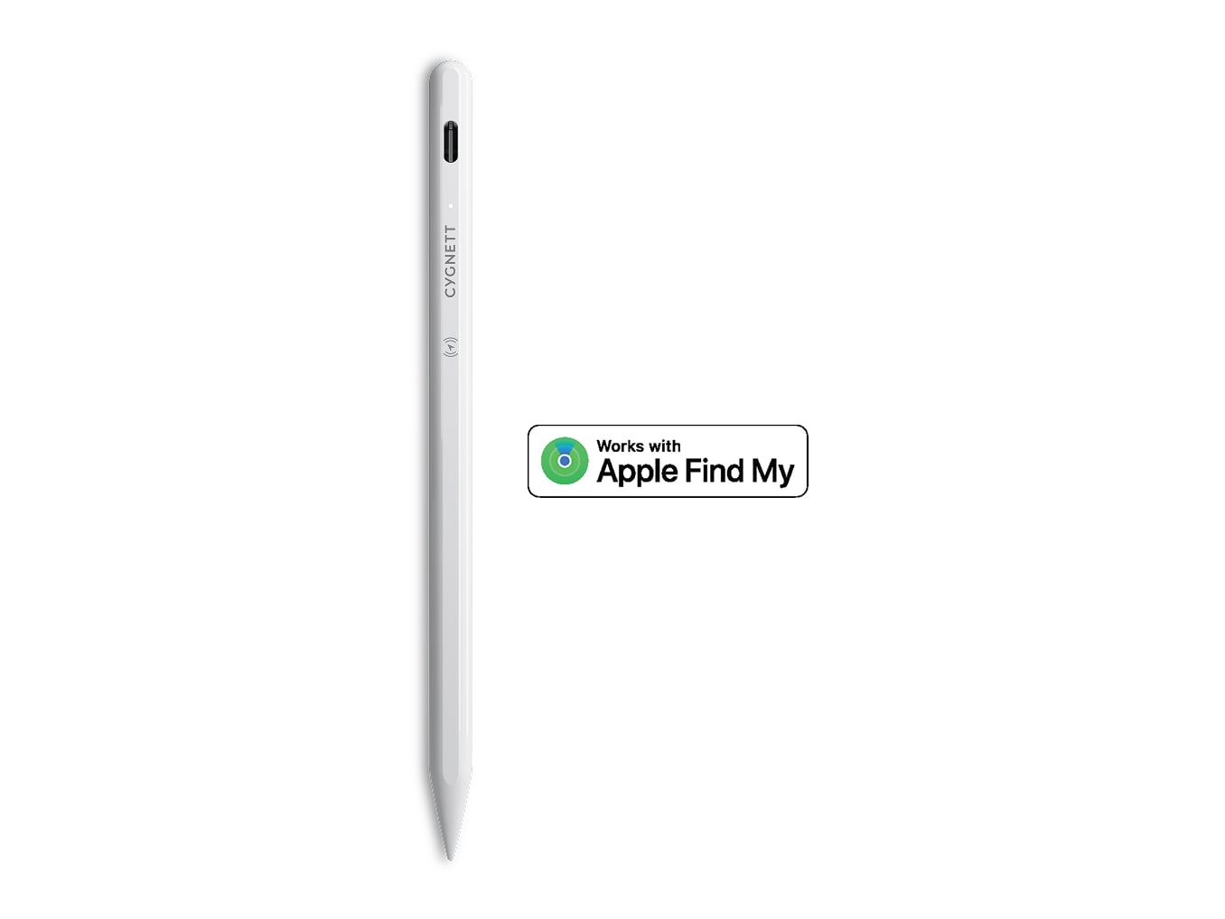 Cygnett - FindPen Active Stylus for iPad with FindMy - White