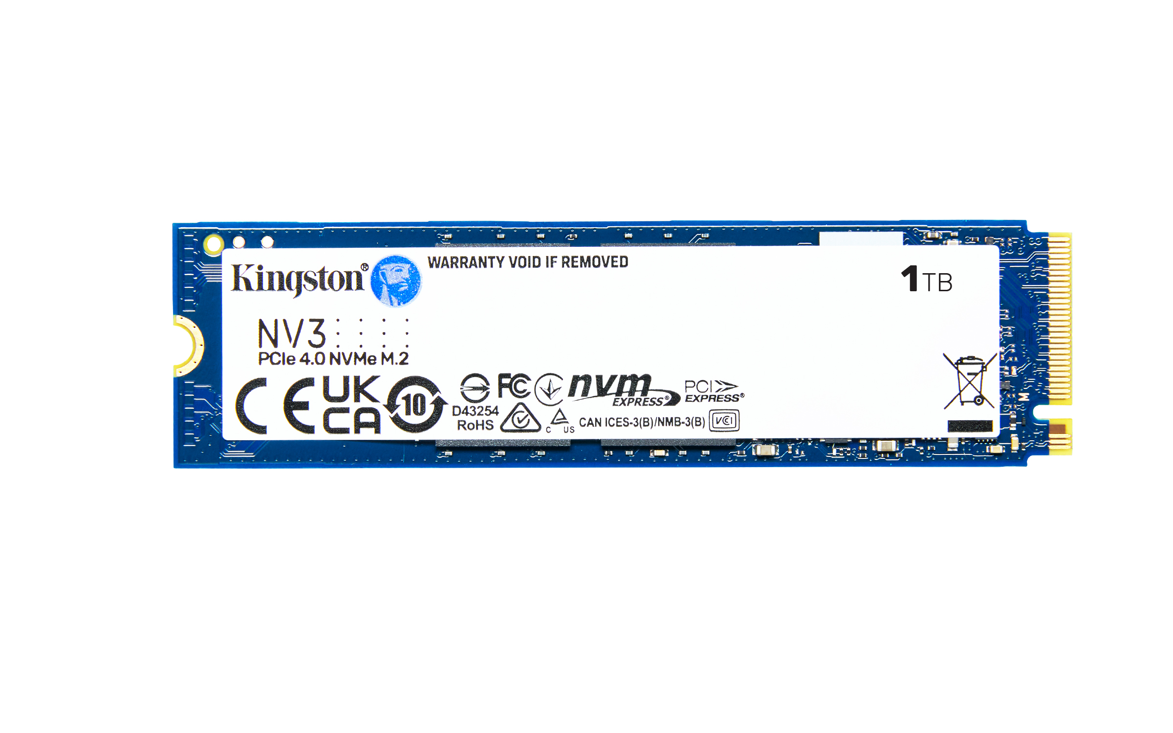 Kingston - NV3 1TB M.2 SSDs - PCIe 4.0 x4 NVMe