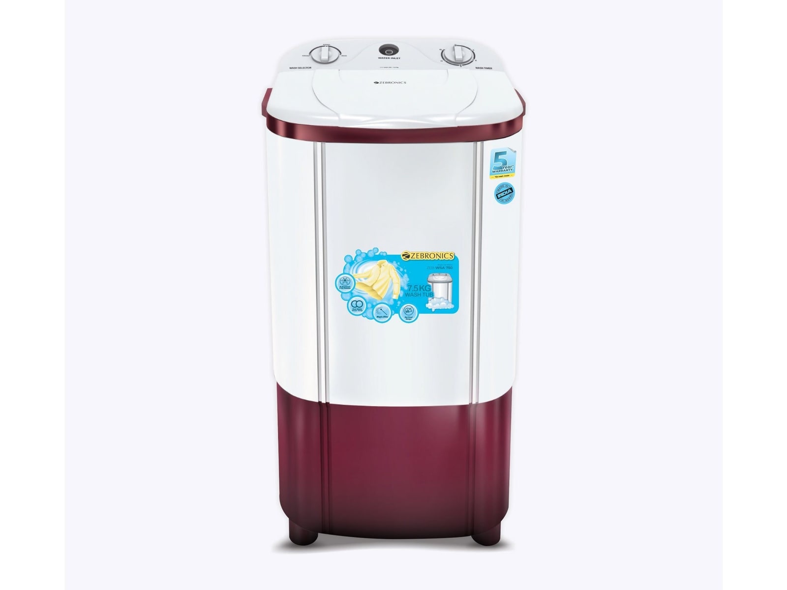 Zebronics - Zeb WSA 750 7.5 Kg Washing Machines
