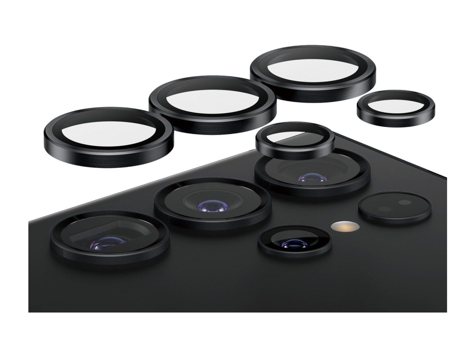 PanzerGlass - Hoops Camera Lens Protector Black Samsung Galaxy S24 Ultra