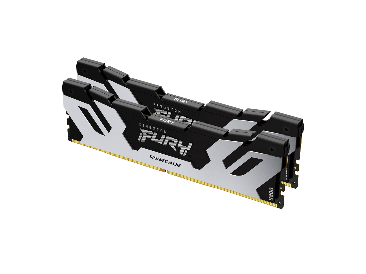 Kingston - FURY Renegade 96GB (2 x 48GB) DDR5 6000 CL32 DIMM Memory (RAM) - Silver / Black