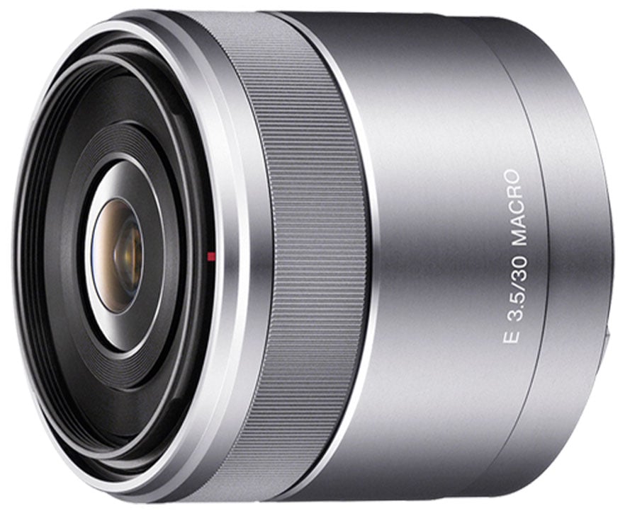 Sony - E 30mm F3.5 Macro Camera Lenses - Silver