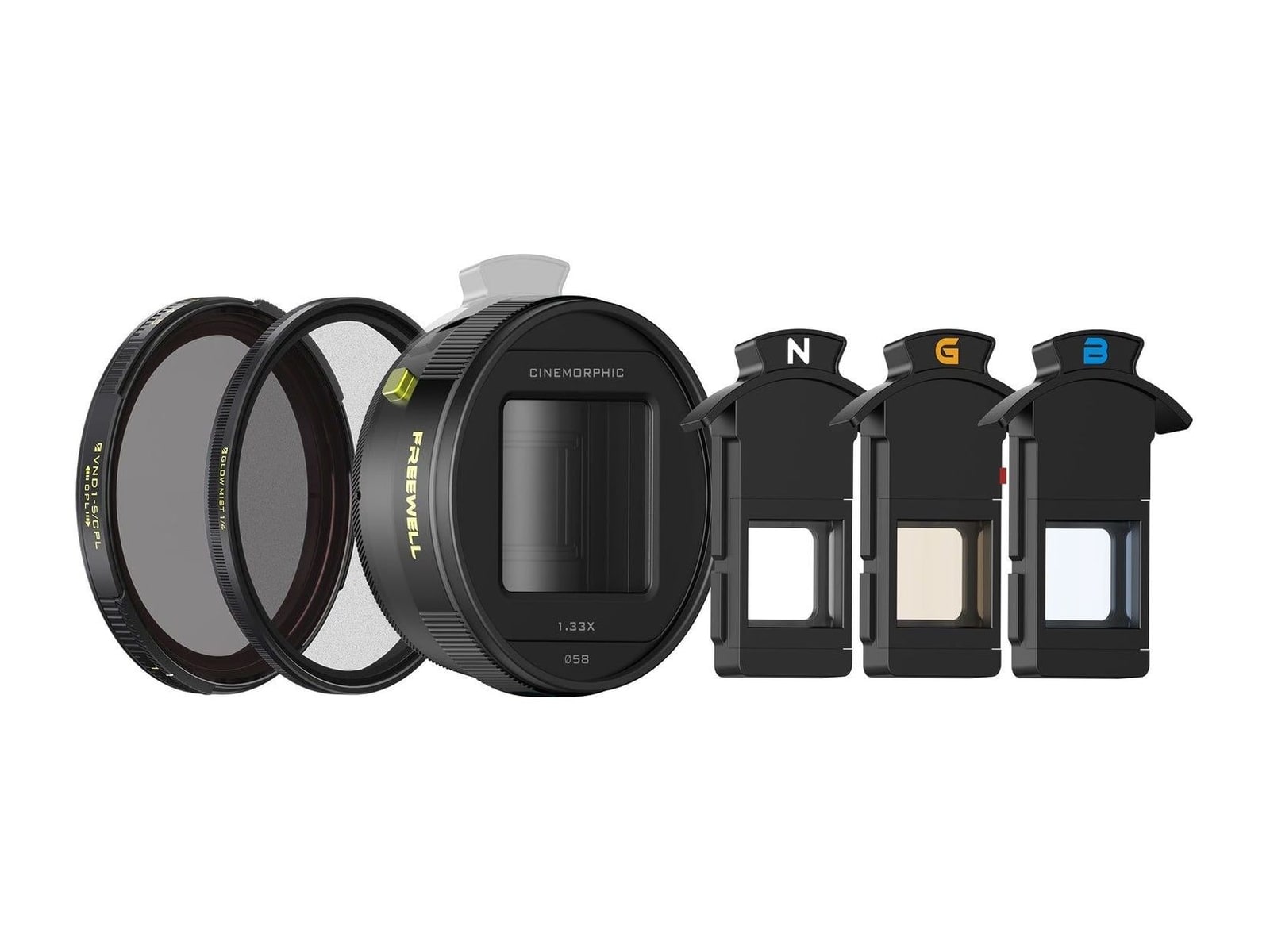 Freewell - Steven Divish 1.33x Pro Cine Anamorphic 3 in 1 Lens+Filters Camera Accessories