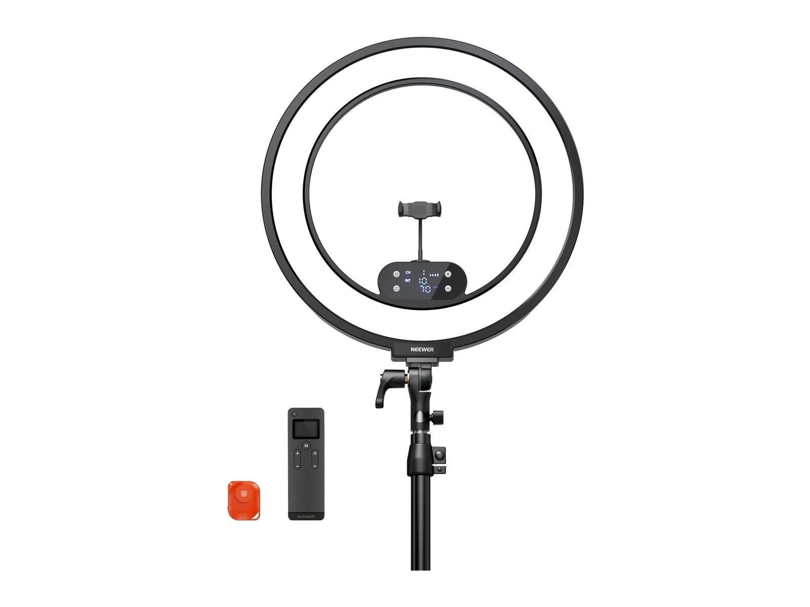 Neewer - RB18B 18" Edge-Lit LED Cordless Ring Light Camera Accessories