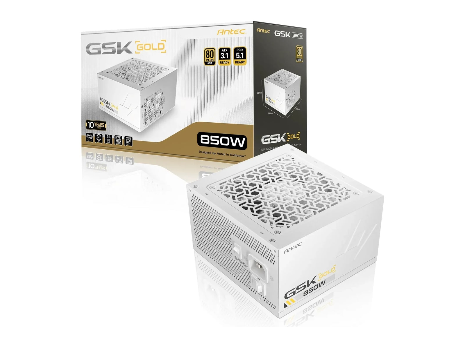 Antec - GSK850 V2 White 850W Power Supplies