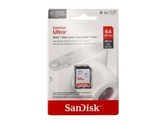 SanDisk - Ultra SDXC 140MB/s 64GB Storage Drives - UHS-I