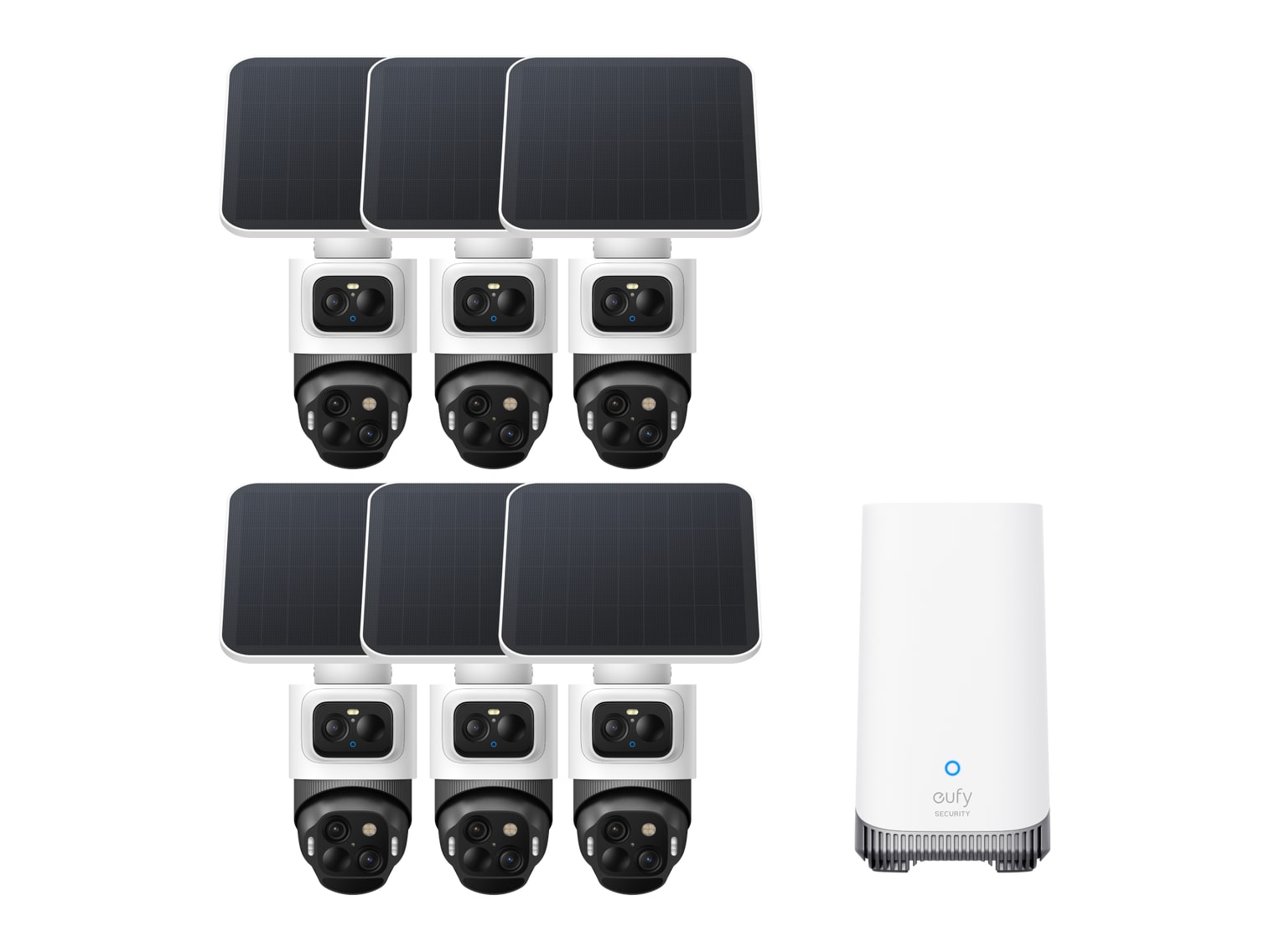 Eufy - eufyCam S4 6-Cam Kit Security Cameras