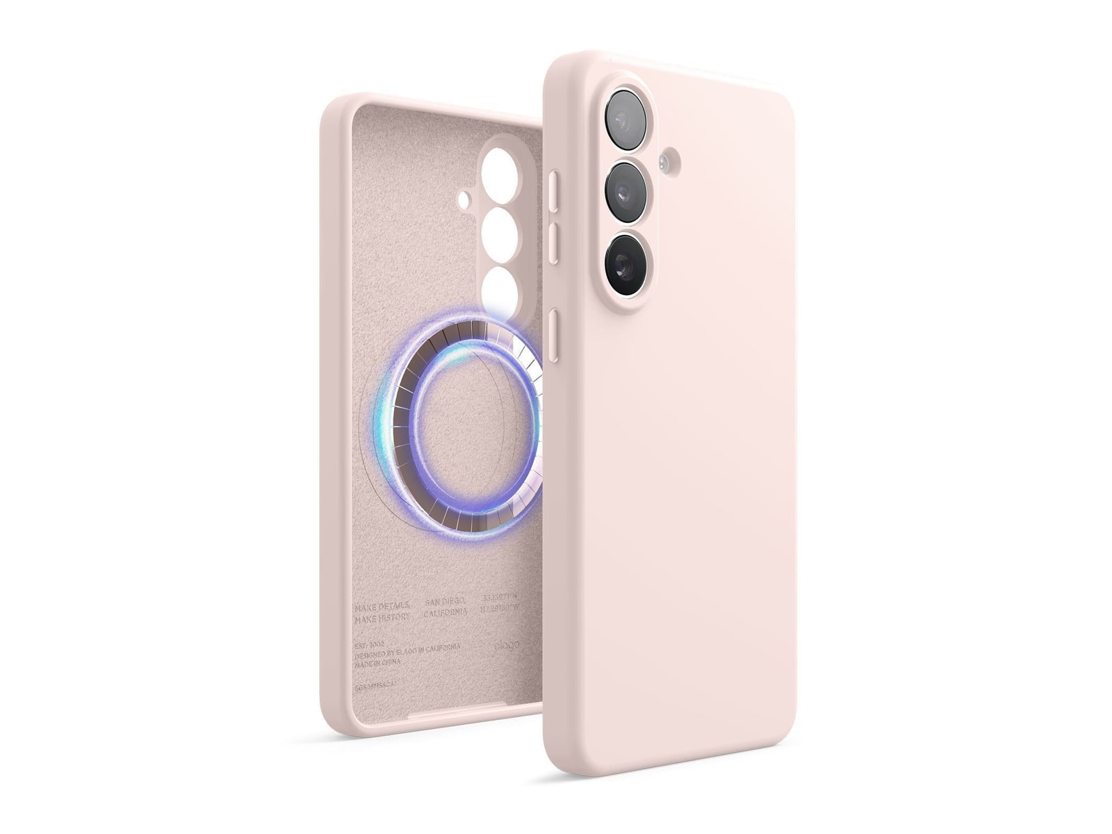 elago - Magnetic Silicone Case Plus - Galaxy S26 Plus - Lovely Pink