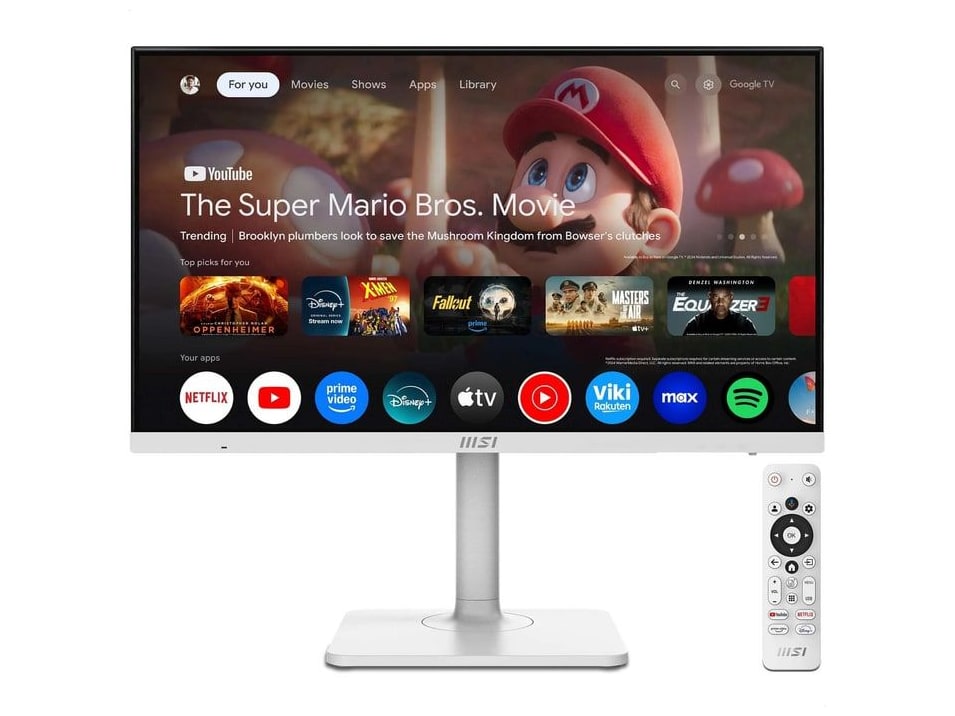 MSI - 27" Modern MD272UPSW 4K UHD 60Hz 4K/5K Monitors - White