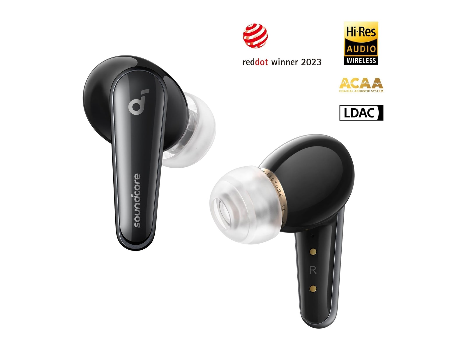 Soundcore - Liberty 4 Bluetooth True Wireless Earbuds - Black