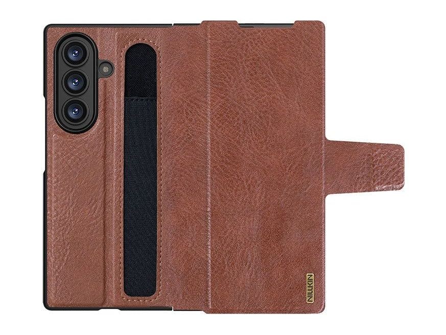 Nillkin - Aoge Leather Case - Galaxy Z Fold 7 - Brown